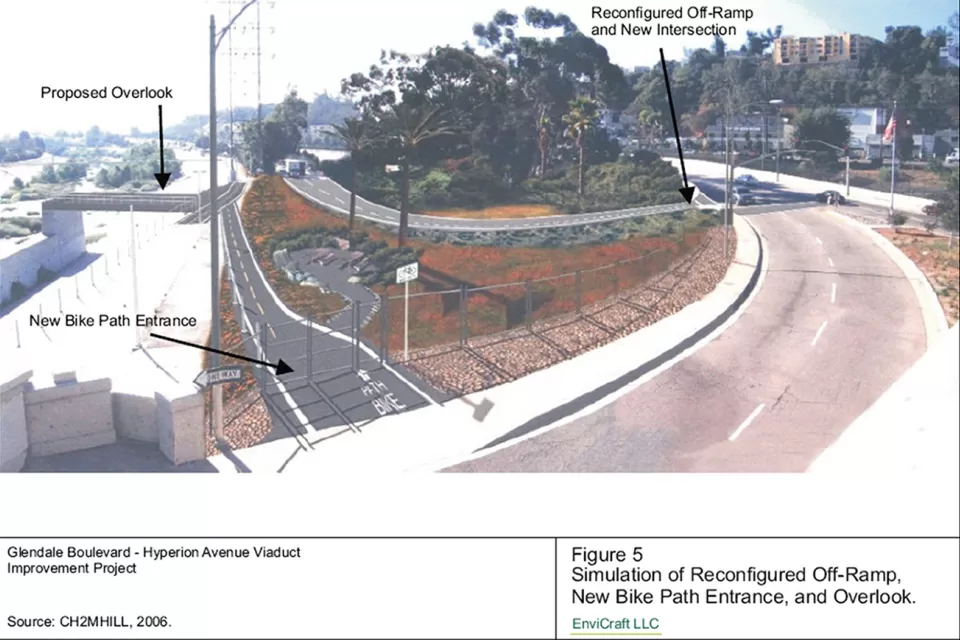 Proposed design for Glendale-Hyperion Bridge